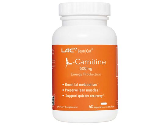 LAC L-Carnitine 500mg  60 vegetarian capsules