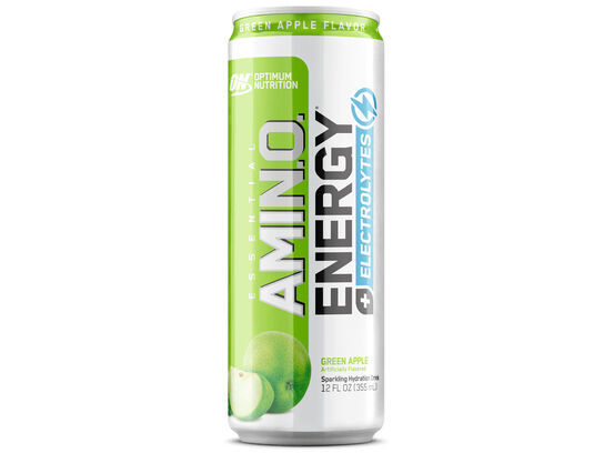 ON Essential Amino Energy + Electrolytes Sparkling Drink Green Apple Flavour (12fl oz, 355ml)