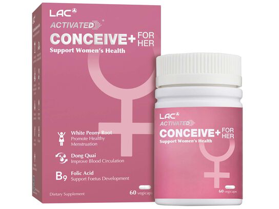 LAC Activated Conceive+ For Her 60 vegicaps 