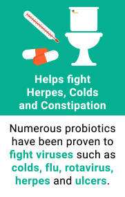 Helps Fight Herpes, Colds, and Constipation