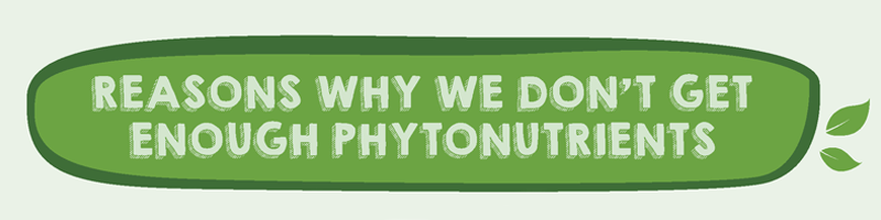  Reasons Why We don't Get Enough Phytonurtients