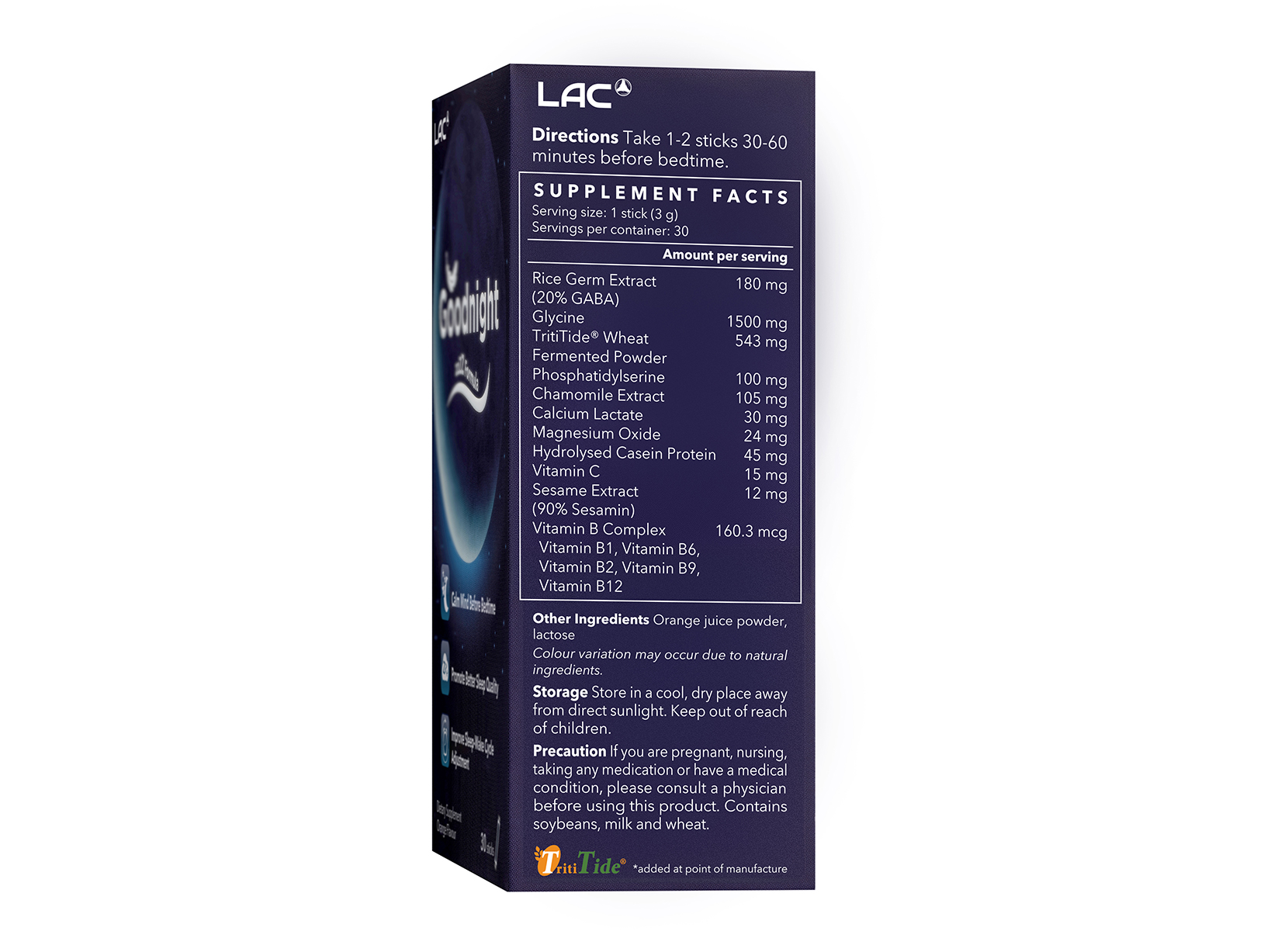 LAC SLEEP Goodnight - zzZZ Formula (3g x 30sticks)