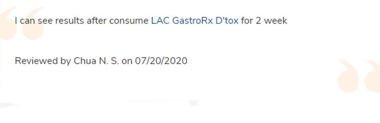 LAC GastroRx™   D'Tox Peach Flavour  