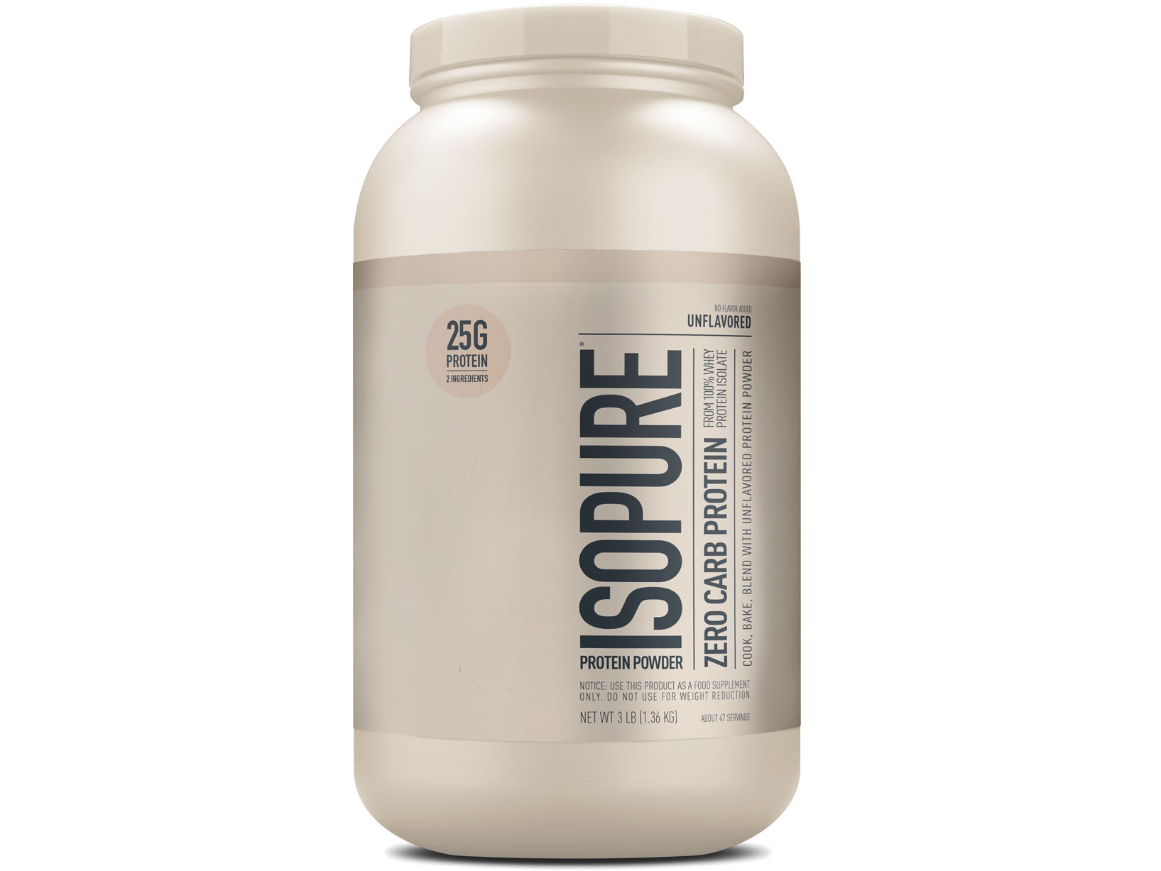  Isopure® Whey Protein Isolate Unflavoured (3 lbs)